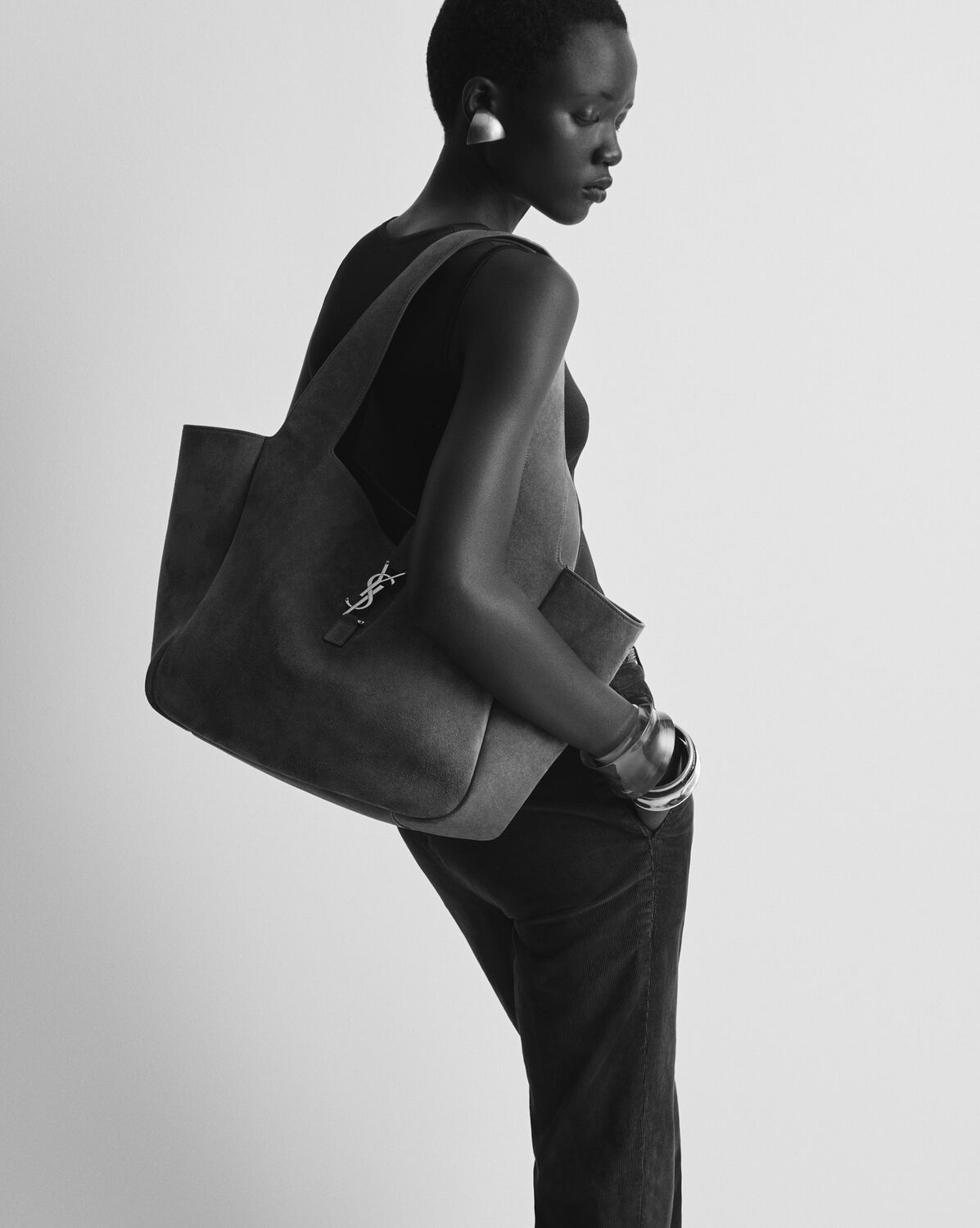 Сумка Saint Laurent Le Серая N