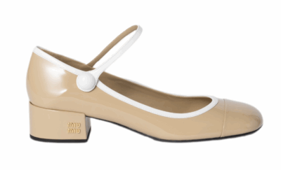 Туфли Chanel Mary Janes Бежевые F