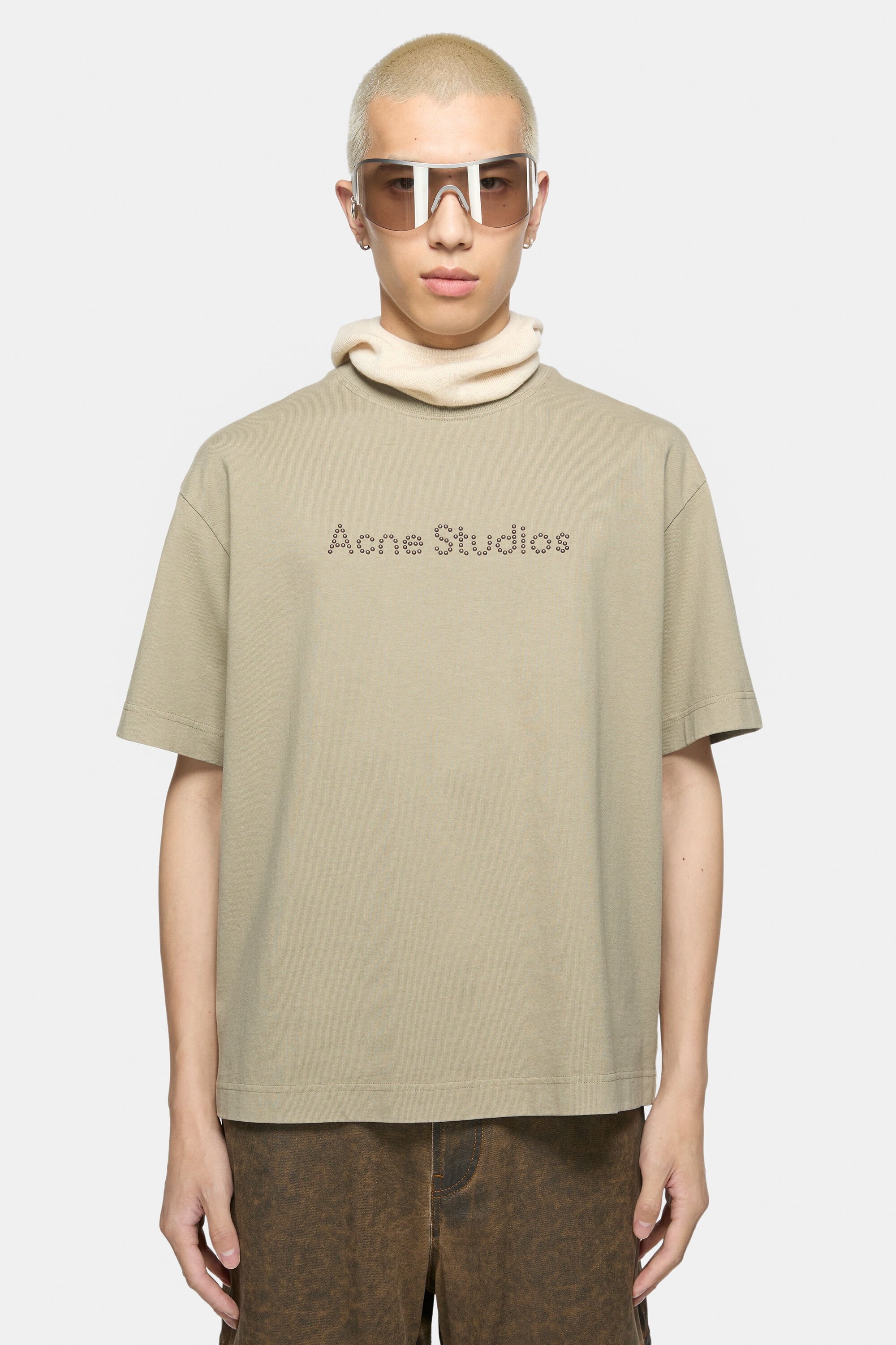 Футболка Acne Studios Acne Studios Коричнево бежевая F