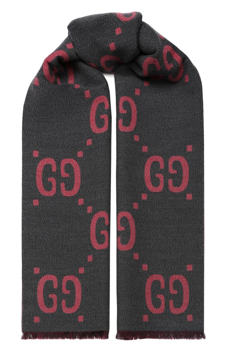 Шарф Gucci Gg Серый F
