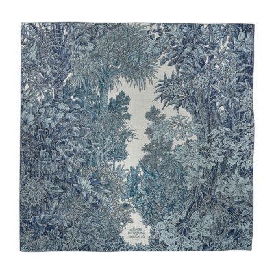 Шарф Hermes Carre Jean Синий F