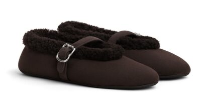 Балетки Alaia Темно коричневые F