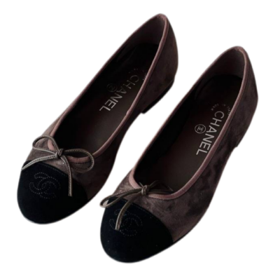 Балетки Chanel Темно коричневые F