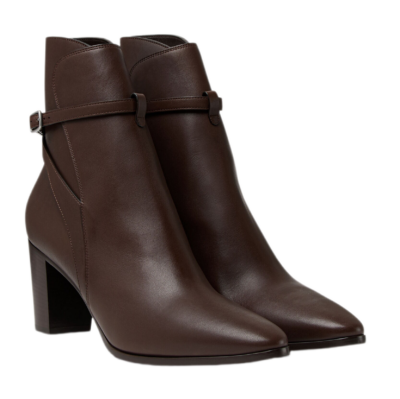 Ботильоны Loro Piana Felicity Темно коричневые F