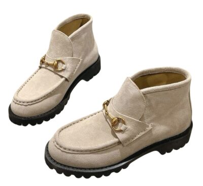 Ботинки Gucci Horsebit Белые F