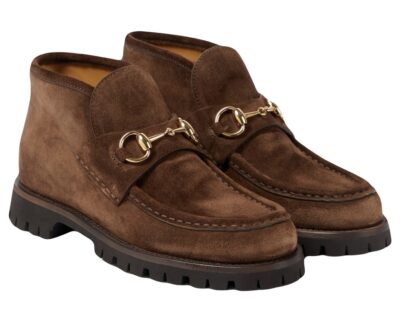 Ботинки Gucci Horsebit Коричневые F