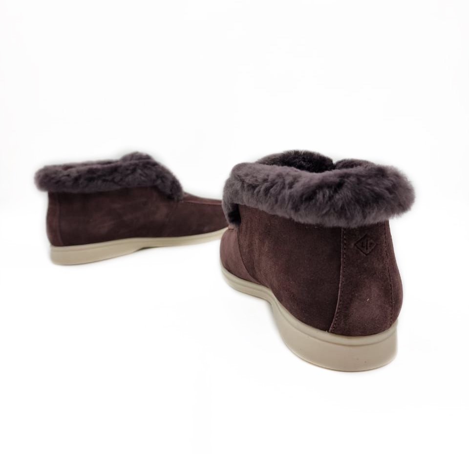 Ботинки Loro Piana Open Walk Бордовые M