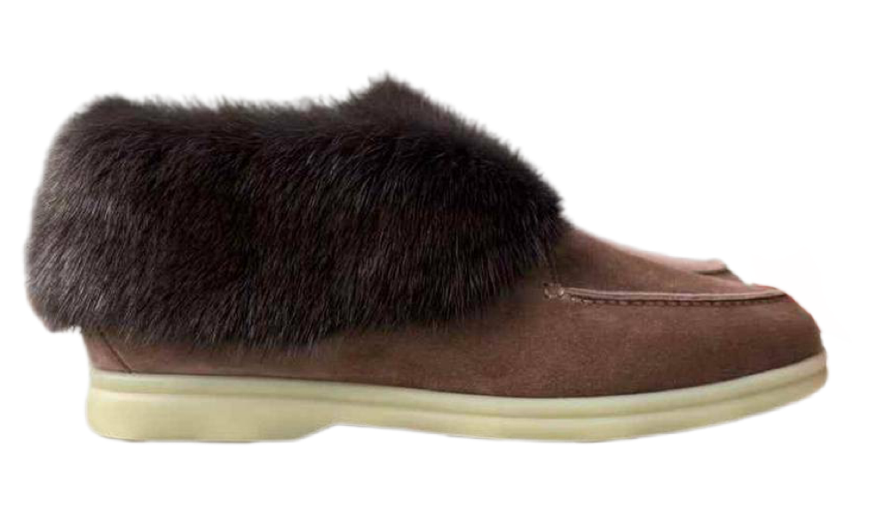 Ботинки Loro Piana Open Walk Коричневые F