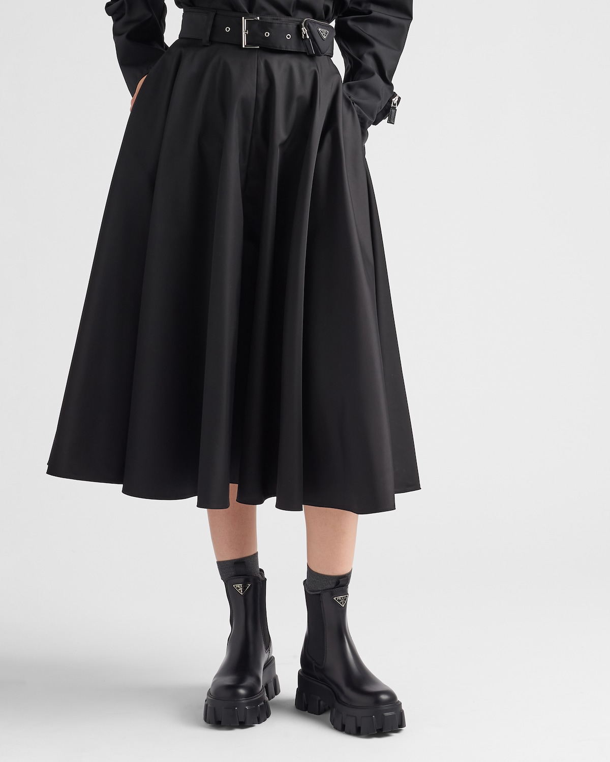 Ботинки Prada Monolith Черные F