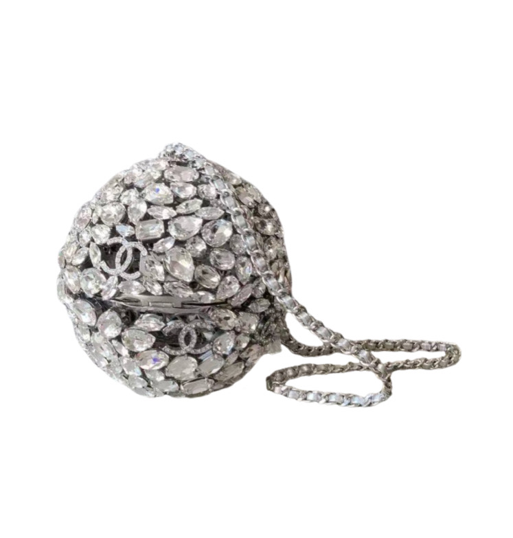 Клатчи Chanel Sphere Minaudiere Серебряный N