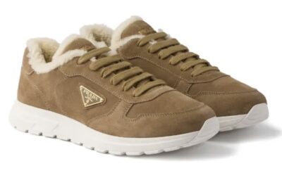 Кроссовки Prada Prax Коричневые F