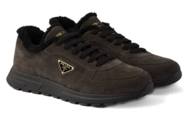 Кроссовки Prada Prax Темно коричневые F