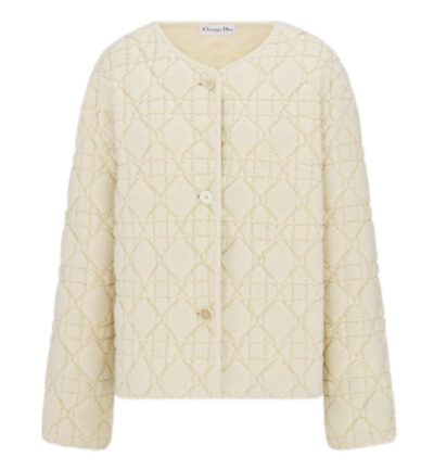 Куртка Dior Alps Cannage Белая F