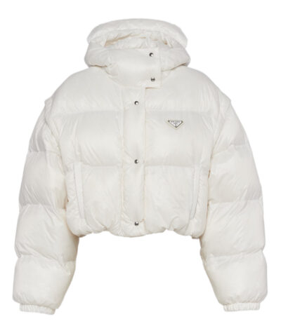 Куртка Prada Re nylon Белая F