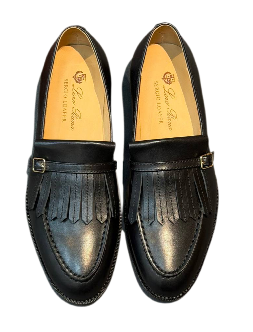 Лоферы Loro Piana Pennan Черные M