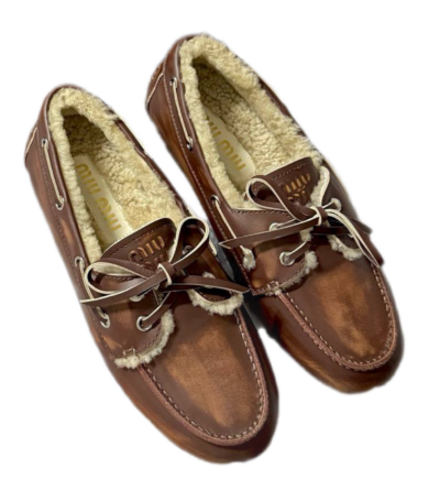 Лоферы Miu Miu Коричневые F