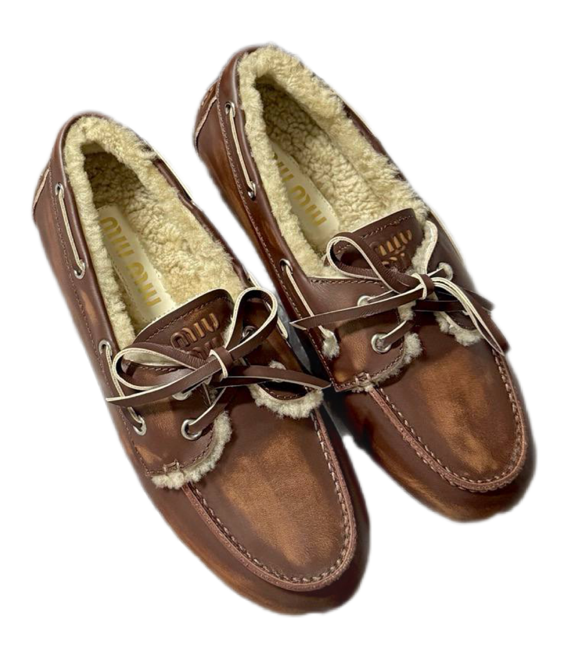 Лоферы Miu Miu Коричневые F