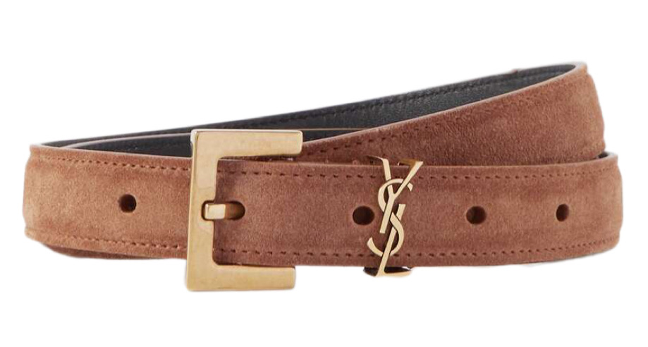 Ремень Saint Laurent Cassandre Коричневый N