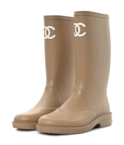 Сапоги Chanel Ul Бежевые F