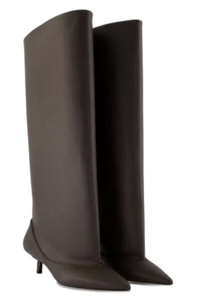 Сапоги Jacquemus Tourni Темно коричневые F