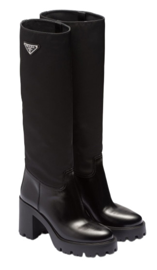 Сапоги Prada Re nylon Черные F