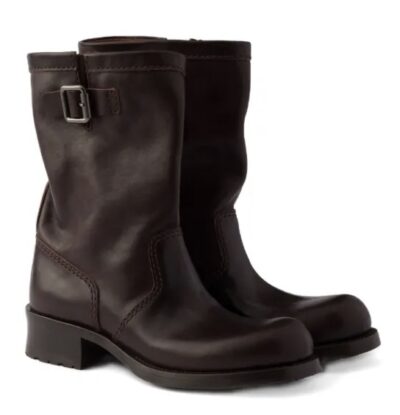 Сапоги Prada Ul Темно коричневые F