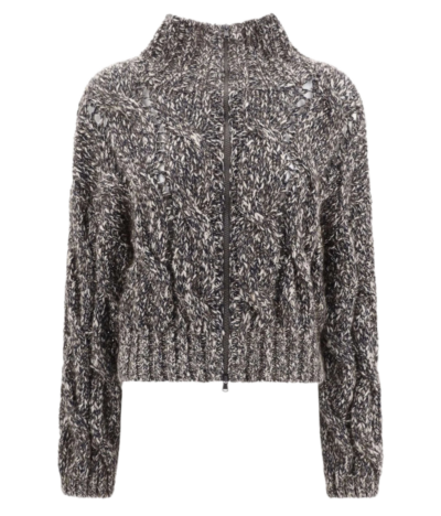 Свитшот Brunello Cucinelli Chin Серый F