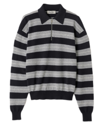 Свитшот Miu Miu Miu Miu Серый F