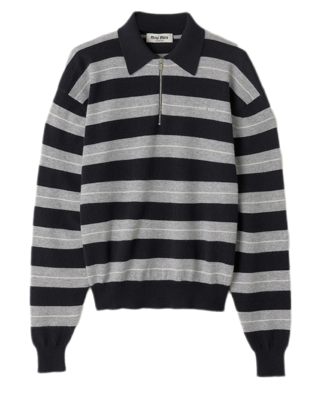 Свитшот Miu Miu Miu Miu Серый F