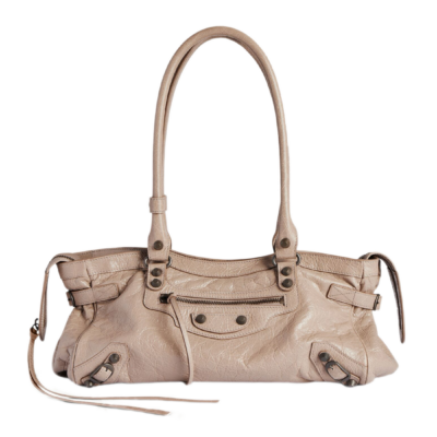 Сумка Balenciaga Le City Bag East west Бежевая N