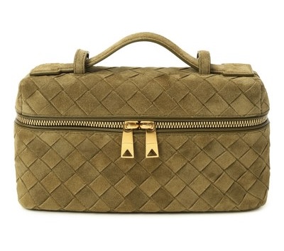 Сумка Bottega Veneta Bang Bang Vanity Intrecciato Коричневая N