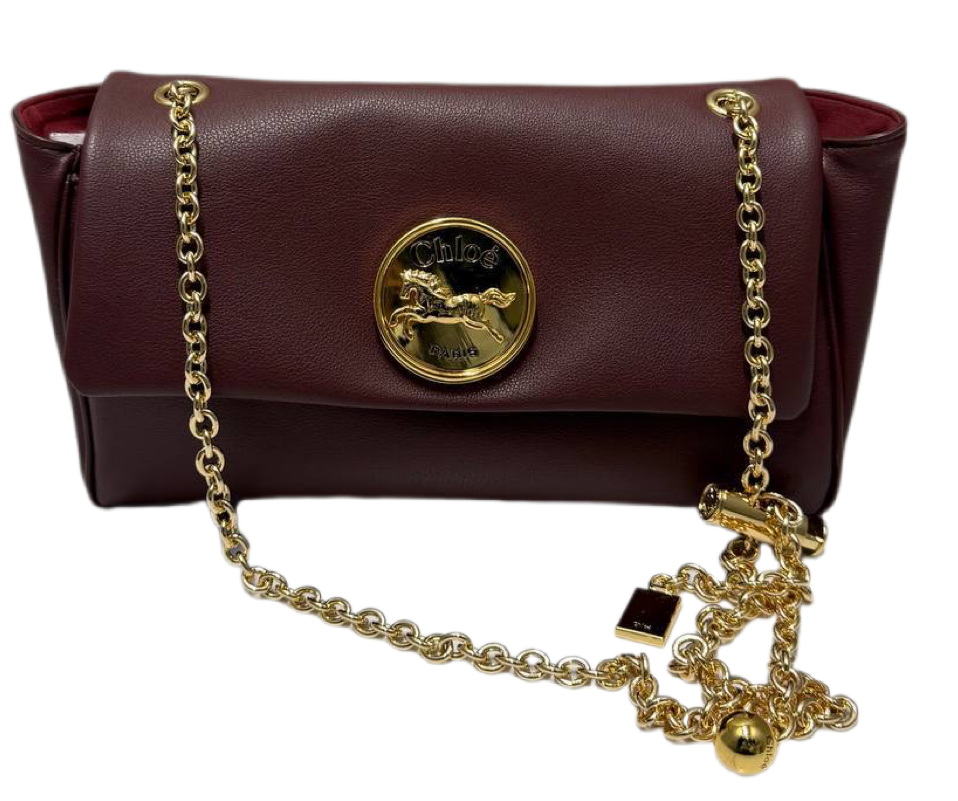 Сумка Chloe Chlo Бордовая N