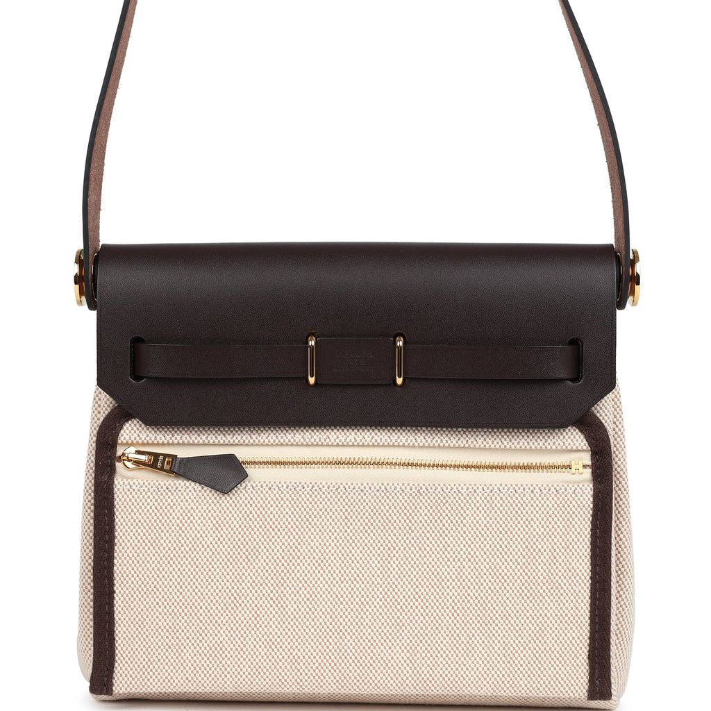 Сумка Hermes Herbag Zip Mini Бежевая N