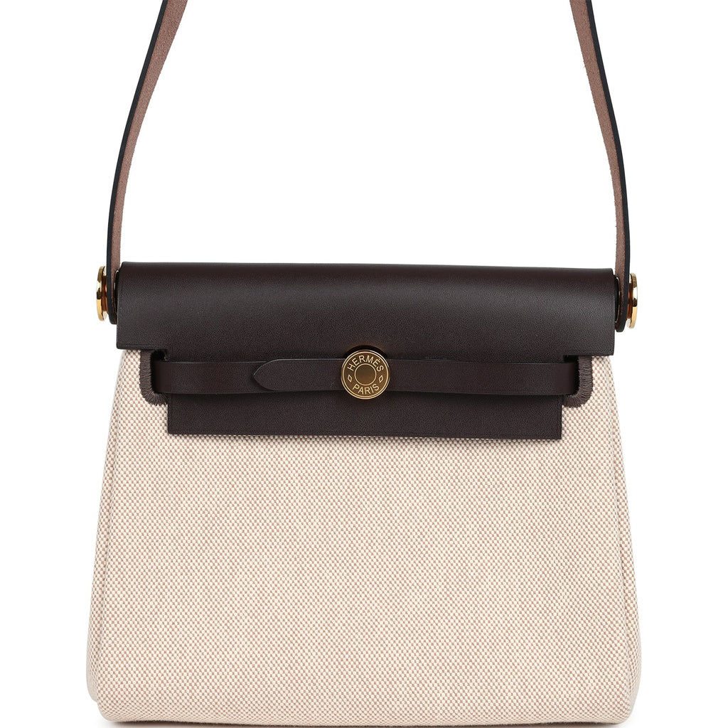 Сумка Hermes Herbag Zip Mini Бежевая N