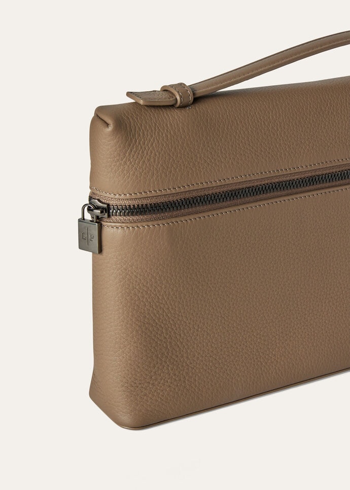 Сумка Loro Piana Extra Pouch L Коричнево бежевая N