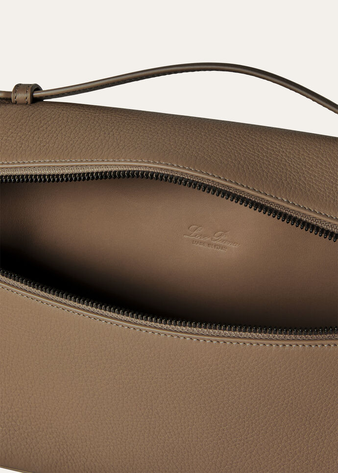 Сумка Loro Piana Extra Pouch L Коричнево бежевая N