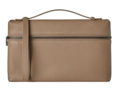 Сумка Loro Piana Extra Pouch L Коричнево бежевая N