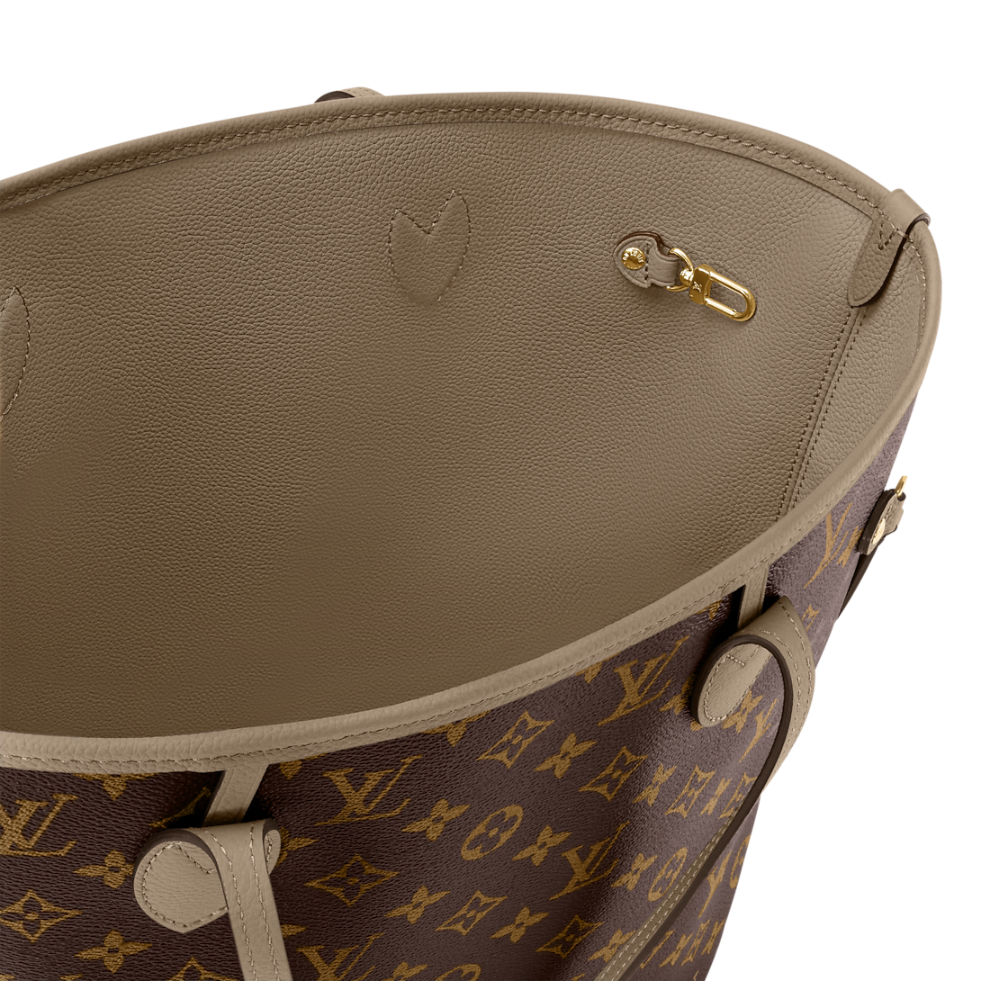 Сумка Louis Vuitton Neverfull Inside Out Mm Коричнево бежевая N