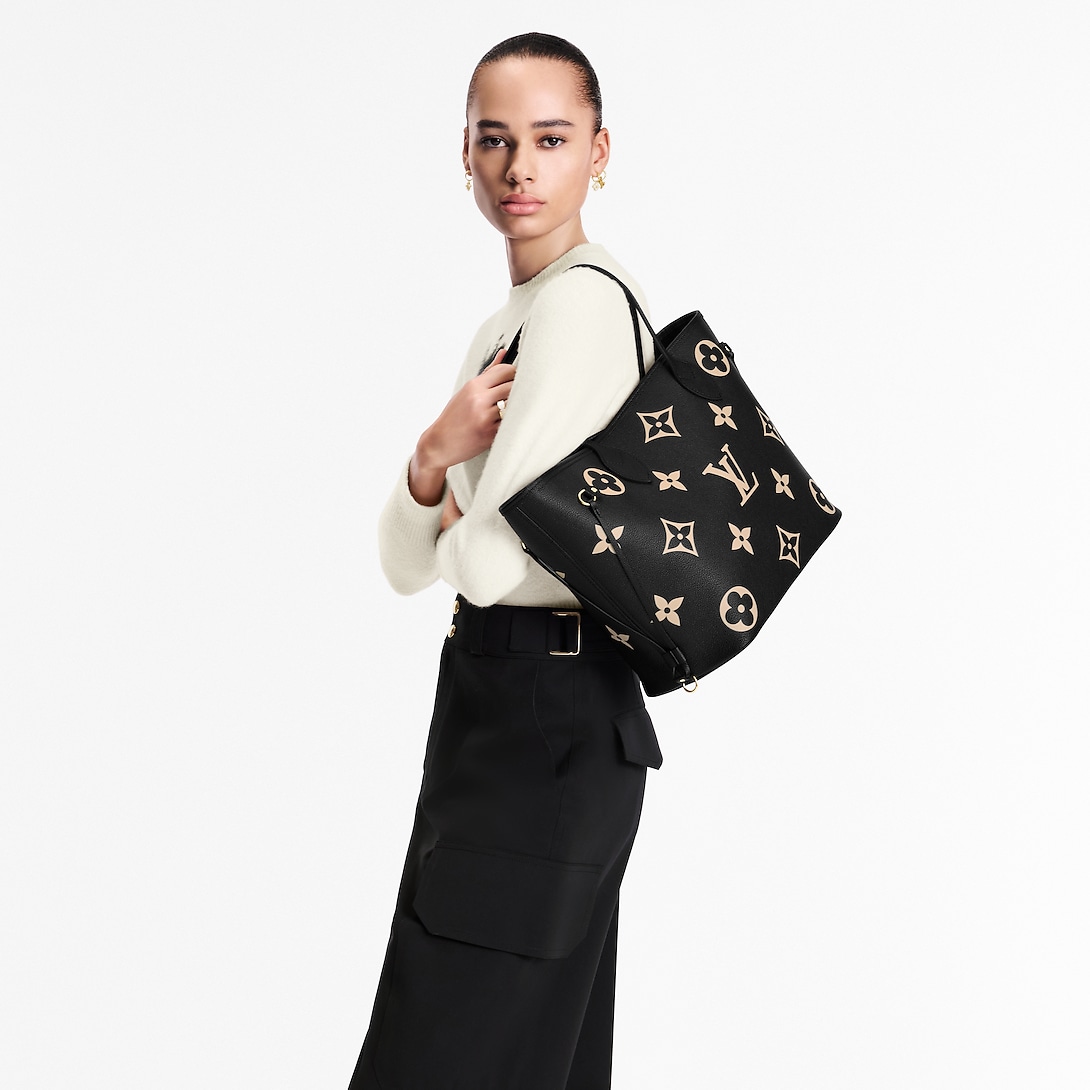 Сумка Louis Vuitton Neverfull Mm Черная N