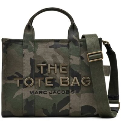 Сумка Marc Jacobs Traveller Camo Jacquard Tote Темно зеленая N