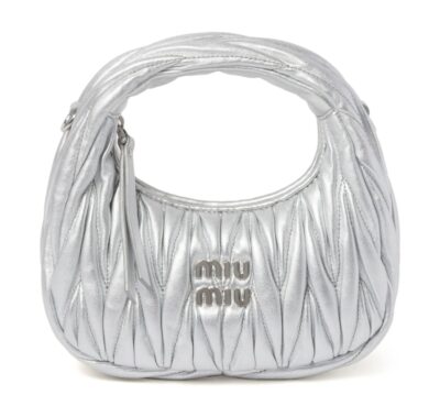 Сумка Miu Miu Miu Wander Серебряная N