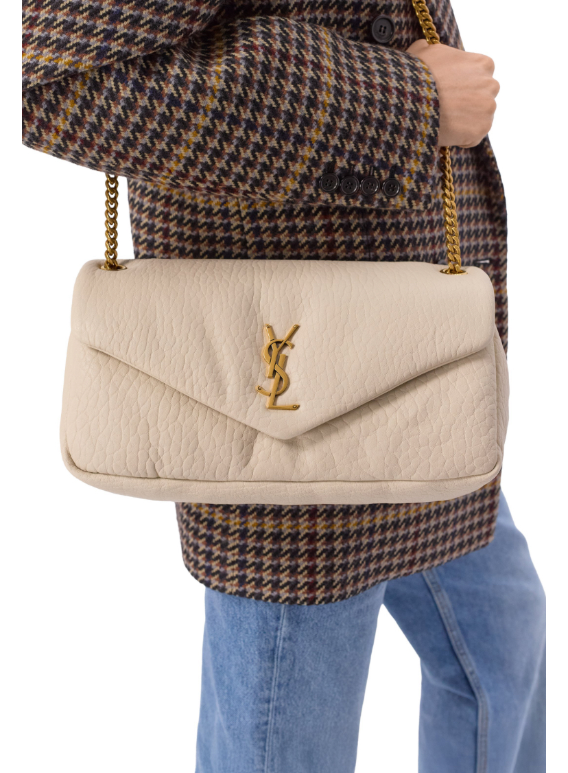 Сумка Saint Laurent Calypso Medium Кремовая N