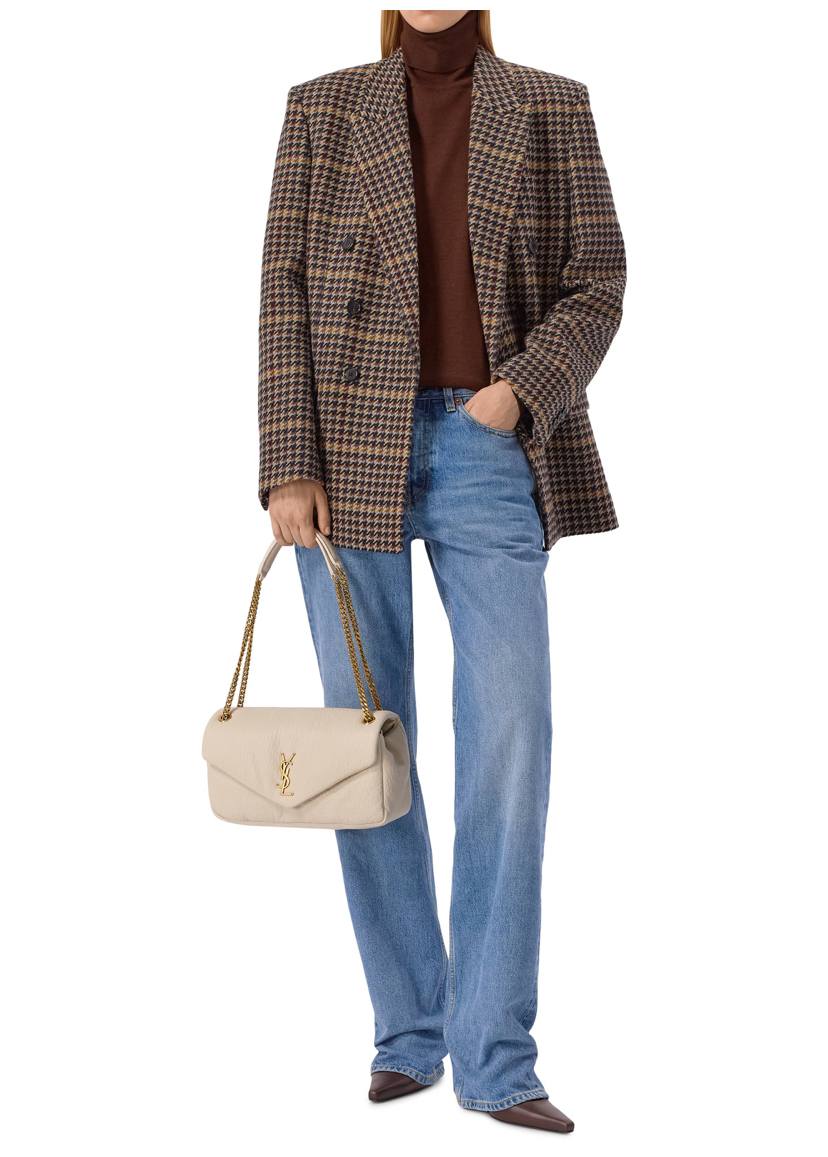 Сумка Saint Laurent Calypso Medium Кремовая N