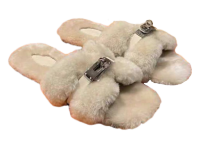 Тапочки Hermes Giulia Белые F