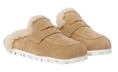 Тапочки Miu Miu Ul Бежевые F