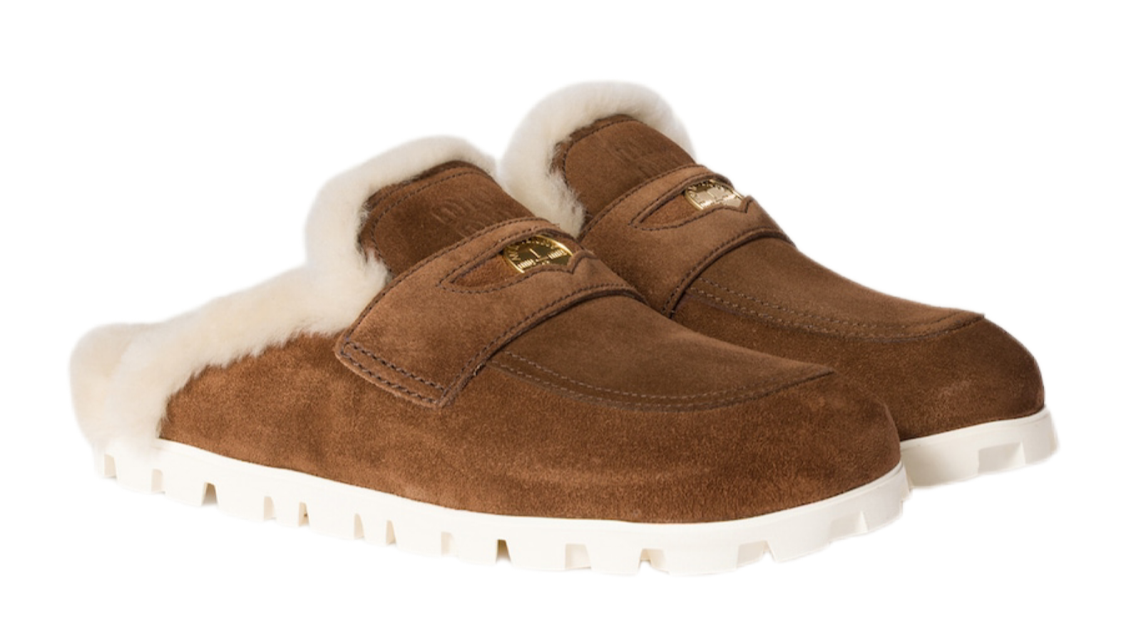 Тапочки Miu Miu Ul Темно коричневые F