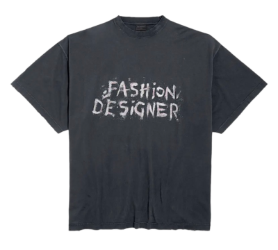 Футболка Balenciaga Ul Темно серая M