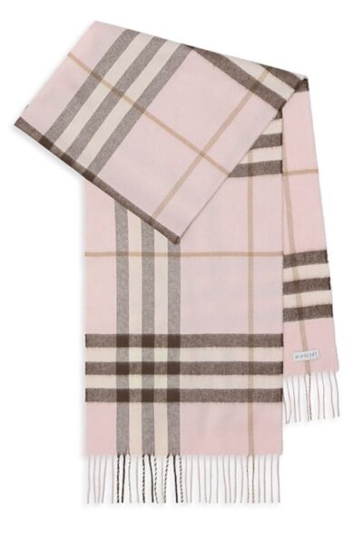 Шарф Burberry Светло розовый F