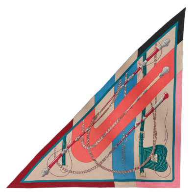 Шарф Hermes Clic clac Разноцветный F