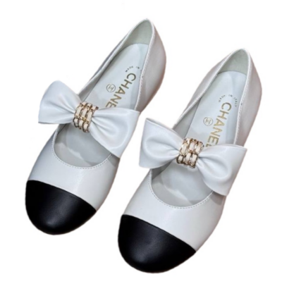 Балетки Chanel Mary Janes Белые F